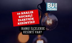 30 Aralık Kocaeli Elektrik Kesintisi! Hangi İlçelerde Kesinti Var?
