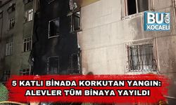 5 Katlı Binada Korkutan Yangın: Alevler Tüm Binaya Yayıldı
