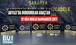 Akyazı’da Durdurulan Araçtan 92 Kilo Bonzai Hammaddesi Çıktı