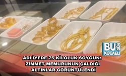 Adliyede 75 Kiloluk Soygun: Zimmet Memurunun Çaldığı Altınlar Görüntülendi