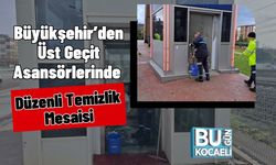 Büyükşehir’den Üst Geçit Asansörlerinde Düzenli Temizlik Mesaisi