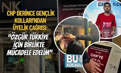 CHP Derince Gençlik Kolları’ndan Üyelik Çağrısı: “Özgür Türkiye İçin Birlikte Mücadele Edelim”