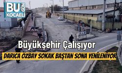 Büyükşehir Çalışıyor: Darıca Özbay Sokak Baştan Sona Yenileniyor
