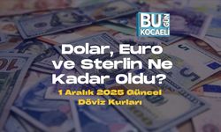 Dolar, Euro ve Sterlin Ne Kadar Oldu? 1 Aralık 2025 Güncel Döviz Kurları