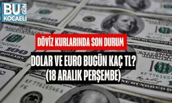 Döviz Kurlarında Son Durum | Dolar ve Euro Bugün Kaç TL? (18 Aralık Perşembe)