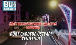 İzmit Belediyesi’nden Işıldayan Dokunuş: Dört Caddede Üstyapı Yenilendi