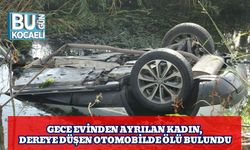 Gece Evinden Ayrılan Kadın, Dereye Düşen Otomobilde Ölü Bulundu