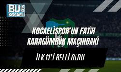 Kocaelispor’un Fatih Karagümrük Maçındaki İlk 11’i Belli Oldu