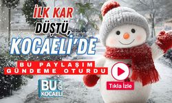 İlk Kar Düştü, Kocaeli'de Bu Paylaşım Gündeme Oturdu