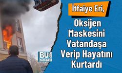 İtfaiye Eri, Oksijen Maskesini Vatandaşa Verip Hayatını Kurtardı