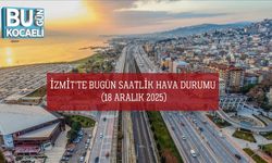 İzmit’te Bugün Saatlik Hava Durumu (18 Aralık 2025)
