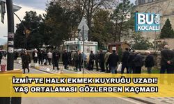 İzmit’te Halk Ekmek Kuyruğu Uzadı! Yaş Ortalaması Gözlerden Kaçmadı