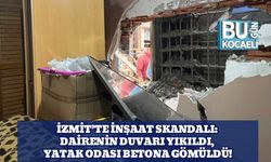 İzmit’te İnşaat Skandalı: Dairenin Duvarı Yıkıldı, Yatak Odası Betona Gömüldü!