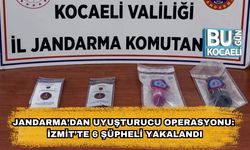 Jandarma’dan Uyuşturucu Operasyonu: İzmit’te 6 Şüpheli Yakalandı