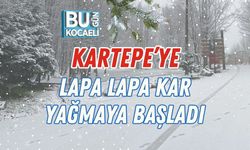 Kartepe’ye Lapa Lapa Kar Yağmaya Başladı
