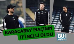 Karacabey Maçının 11’i Belli Oldu