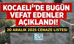 Kocaeli’de Bugün Vefat Edenler Açıklandı: 20 Aralık 2025 Cenaze Listesi