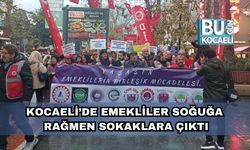Kocaeli’de Emekliler Soğuğa Rağmen Sokaklara Çıktı