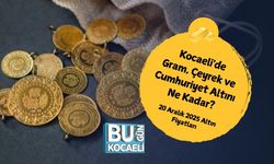 Kocaeli'de Gram, Çeyrek ve Cumhuriyet Altını Ne Kadar? 20 Aralık 2025 Altın Fiyatları