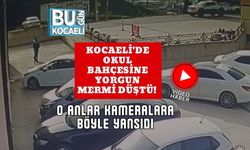 Kocaeli'de Okul Bahçesine Yorgun Mermi Düştü! O Anlar Kameralara Böyle Yansıdı
