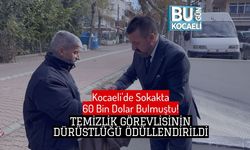 Kocaeli'de Sokakta 60 Bin Dolar Bulmuştu! Temizlik Görevlisinin Dürüstlüğü Ödüllendirildi