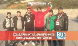 Kocaelispor-Antalyaspor Maçı Öncesi Taraftarlardan Stada Yoğun İlgi