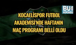 Kocaelispor Futbol Akademisi’nde Haftanın Maç Programı Belli Oldu