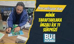 Kocaelispor’dan Minik Taraftarlara İmzalı İlk 11 Sürprizi