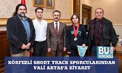 Körfezli Short Track Sporcularından Vali Aktaş’a Ziyaret