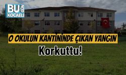 O Okulun Kantininde Çıkan Yangın Korkuttu!