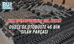 KOM Operasyonunda Şok Rakam: Düzce’de Otobüste 46 Bin Silah Parçası