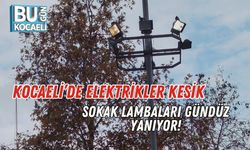 Kocaeli’de Elektrikler Kesik, Sokak Lambaları Gündüz Yanıyor!