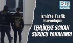 İzmit’te Trafik Güvenliğini Tehlikeye Sokan Sürücü Yakalandı