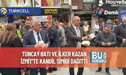 Tuncay Batı ve İlker Kazan İzmit'te Kandil Simidi Dağıttı
