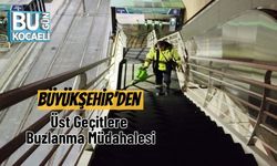 Büyükşehir’den Üst Geçitlere Buzlanma Müdahalesi