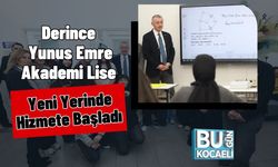 Derince Yunus Emre Akademi Lise Yeni Yerinde Hizmete Başladı