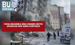 Yıkım Sırasında Bina Kısmen Çöktü: Çocuklar Son Anda Kurtuldu