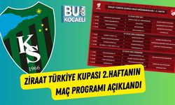 Ziraat Türkiye Kupası 2.Haftanın Maç Programı Açıklandı