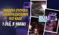 Anadolu Otoyolu Sakarya Geçişinde Feci Kaza: 1 Ölü, 3 Yaralı
