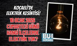Kocaeli’de Elektrik Kesintisi! 10 Ocak 2026 Cumartesi Günü Hangi İlçelerde Elektrik Yok?