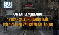 Kar Tatili Açıklandı! 13 Ocak Salı Okulların Tatil Edildiği İller Ve İlçeler Belli Oldu