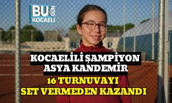 Kocaelili Şampiyon Asya Kandemir, 16 Turnuvayı Set Vermeden Kazandı