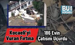 Kocaeli’yi Vuran Fırtına 186 Evin Çatısını Uçurdu