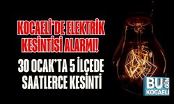 Kocaeli’de Elektrik Kesintisi Alarmı! 30 Ocak’ta 5 İlçede Saatlerce Kesinti