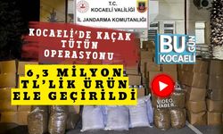Kocaeli’de Kaçak Tütün Operasyonu: 6,3 Milyon TL’lik Ürün Ele Geçirildi
