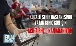 Kocaeli Şehir Hastanesinde Yatan Behiç Gün İçin Acil A Rh(+) Kan Aranıyor