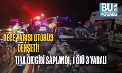 Gece Yarısı Otobüs Dehşeti: Tıra Ok Gibi Saplandı, 1 Ölü 3 Yaralı