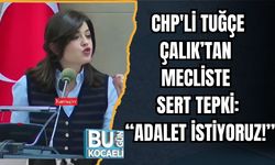 CHP'li Tuğçe Çalık’tan Mecliste Sert Tepki: “Adalet İstiyoruz!”
