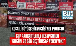 Kocaeli Büyükşehir Meclisi’nde Protesto: CHP Pankartlarla Hesap Sordu  “68 Gün, 78 Gün Geçti Hesap Veren Yok!''