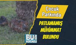 Çocuk Parkında Patlamamış Mühimmat Bulundu